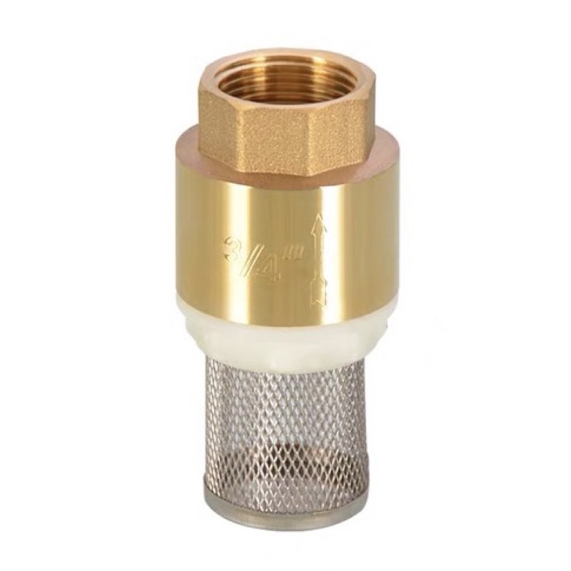 สปริงฟุตวาล์ว ทองเหลือง ขนาด 1/2''-2'' นิ้ว (Brass Spring Foot Valve )