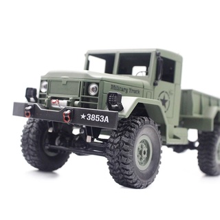 รถบังคับ Mini Off-Road RC 3853A RC 1:16 HENG LONG Military Truck RTF With Four-Wheel Drive LED