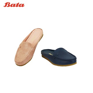 BATA LADIES CASUAL รองเท้าแฟชั่นลำลอง SABOT แบบสวม เปิดส้น สีน้ำเงิน