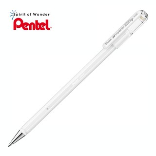 Pentel ปากกาไฮบริดเจล เพนเทล Hybrid Milky 0.8mm - สีขาวพาสเทล (Pastel White)