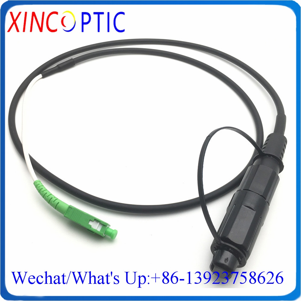 IP67 Waterproof Corning HUAWEI Mini SCAPC 1M 5.0mm Black Cable to SCAPC ...