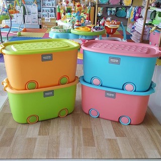 กล่องเก็บของเล่น  Bonbebe Storage Box (Rainbow)