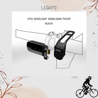 อะไหล่จักรยาน ที่ยึดแฮนด์จับไฟหน้า STIX HEADLIGHT HANDLEBAR MOUNT