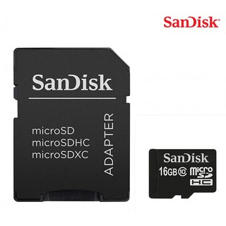 ส่งฟรี(ฟรี!!! )🔥🔥🔥SanDisk Memory Micro SDHC Class 10 Memory Card 16GB ของแท้