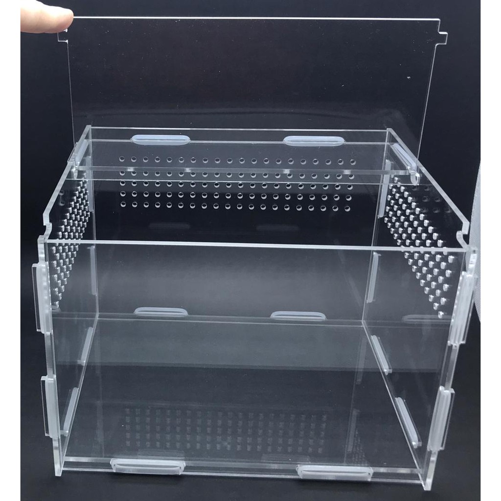 กรงอะคริลิคสําหรับสัตว์เลื้อยคลาน Box -lizard/ Spider/Scorpion/Snake/ /แมงมุม ️