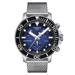 Tissot Seastar 1000  Quartz ทิสโซต์ ซีสตาร์ 1000 สีน้ำเงิน เงิน T1204171104102 นาฬิกาผู้ชาย