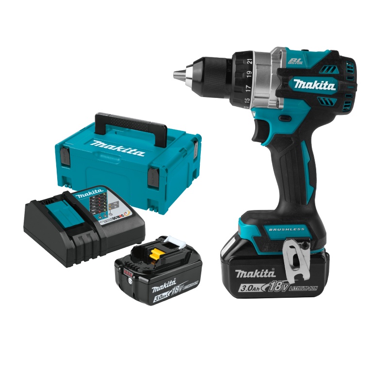 MAKITA DDF486RFJ : สว่านเจาะไร้สาย 18V [ พร้อมใช้งาน ]