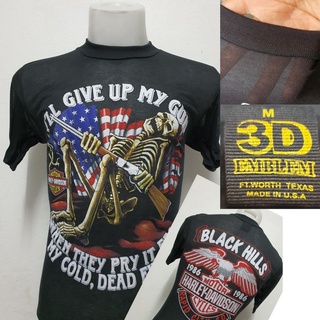 Tee 【Liverpooll】เสื้อผ้าบางฮาเลย์ Harley-Davidson ผ้ามุ้งบางใส่สบาย สไตล์วินเทจ ป้ายVintage 3D EMBLEM [ S M L XL ]