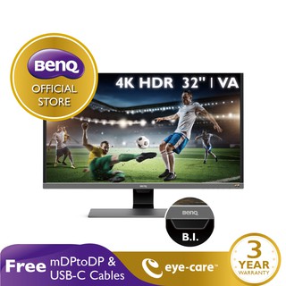 BenQ EW3270U 32นิ้ว 4K HDR FreeSync USB-C Eye-care Multimedia Gaming Monitor (จอคอมเล่นเกม, จอคอมดูหนัง 4k)