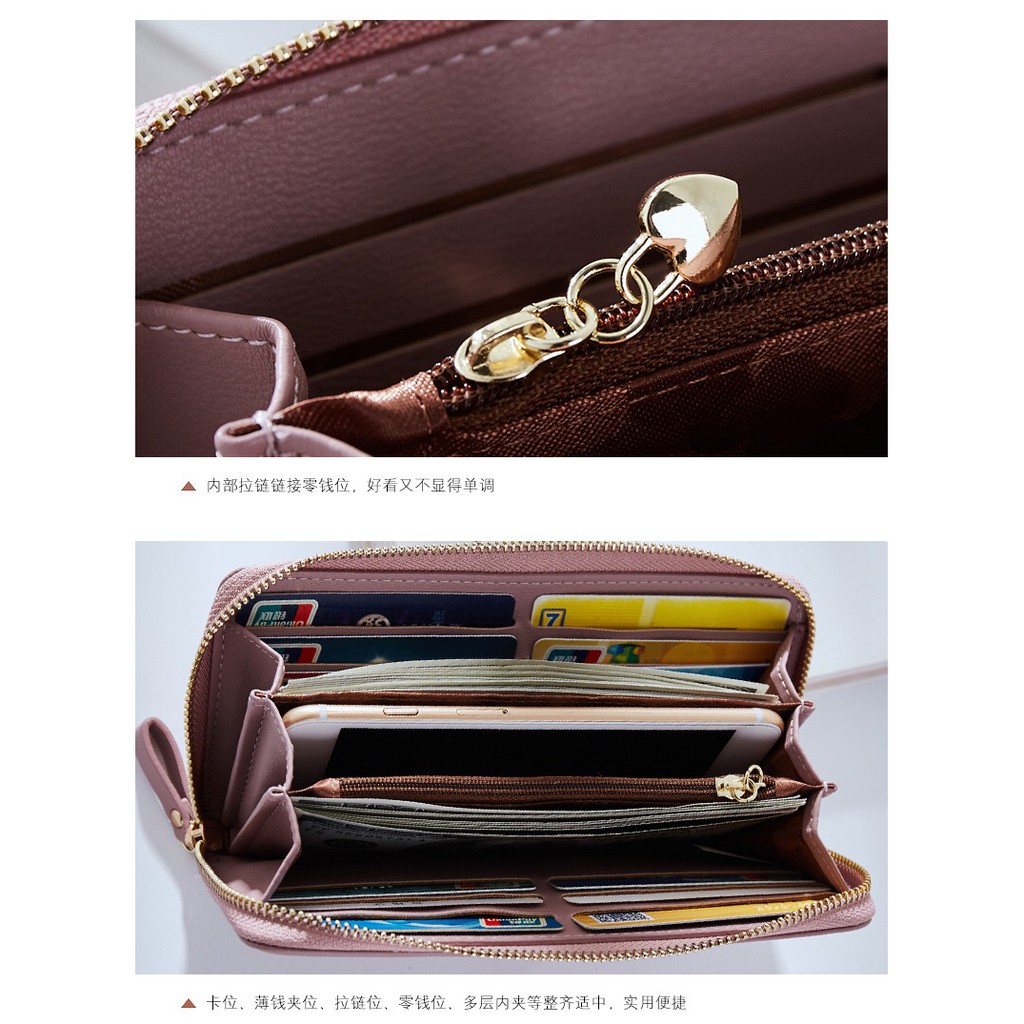7575-10กระเป๋าสตางค์ผู้หญิงForever Youngแท้พร้อมส่งแบบซิปรอบมีคล้องมือ