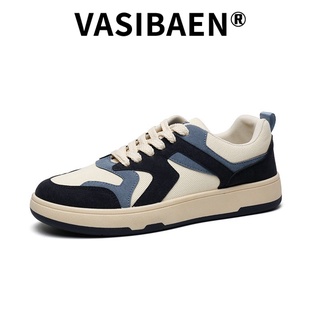 VASIBAEN รองเท้าผู้ชาย รองเท้าผ้าใบผู้ชาย รุ่นใหม่ เกาหลี เข้าได้ ทุกคู่ สไตล์ฮ่องกง กีฬาและการพักผ่อน มี 3 สีให้เลือก