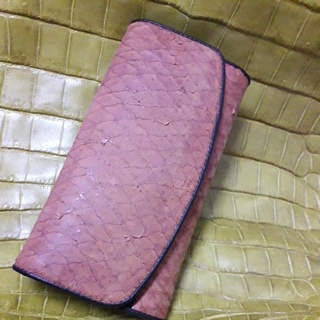 exotic fish skin purse lady กระเป๋าถือ