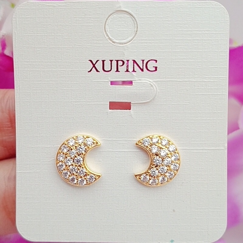 Xuping jewelry ต่างหูผู้หญิง ดาวชุบทอง+