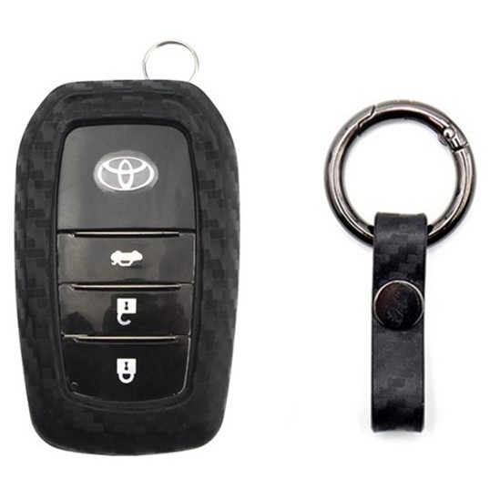 ซองกุญแจ+พวงกุญแจ วัสดุ Fiber case Toyota Revo All New Fortuner VELLFIRE ALPHARD Majesty