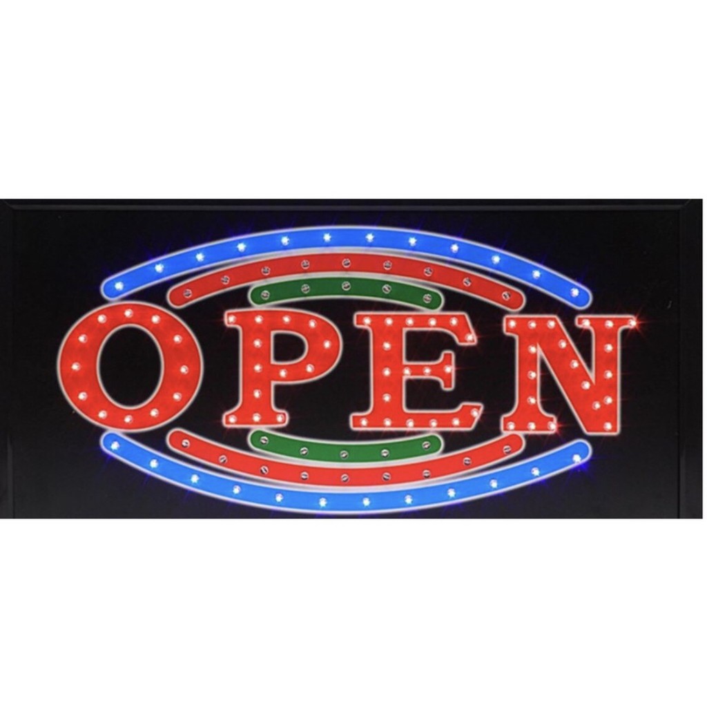 ป้ายไฟ LED ป้ายไฟ OPEN WELCOME/OPEN/Coffee/HAIR CUT/Welcome/ ป้ายไฟหน้าร้าน