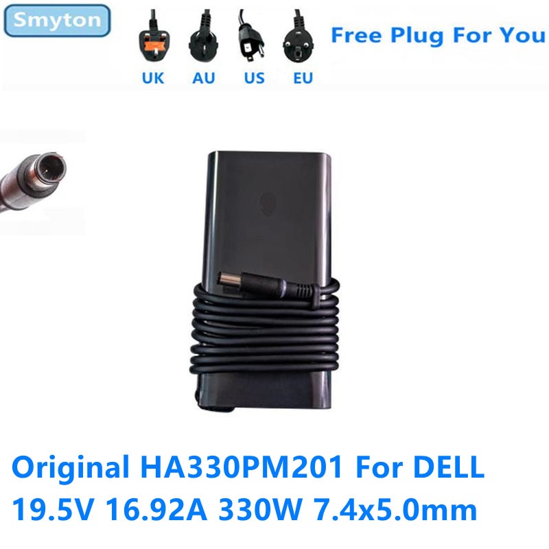 19.5V 16.92A 330W GaN Charger อะแดปเตอร์ AC สําหรับ DELL Alienware HA330PM201 DA330PM201 LA330PM201 