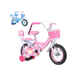 (ล้อยางเติมลม) จักรยานเด็กผู้หญิง รุ่น กระต่าย ขนาด 12/16 นิ้ว มีตะกร้า กระดิ่ง พู่ และเบาะท้าย จักยานเด็ก รถจักรยานเด็ก