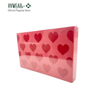 VVwear วีวีแวร์ บล็อคโยคะ พิลาทิส ลาย Heart Earth Red ความหนา 1 เลเยอร์