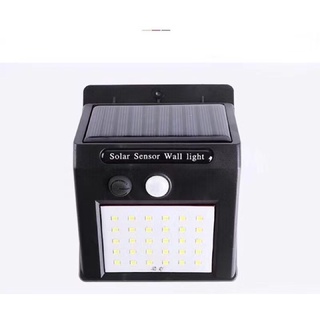 ไฟโซล่าเซลล์ ไฟโซลาร์ ติดผนัง Solar  Sensor Wall Light 30 LED