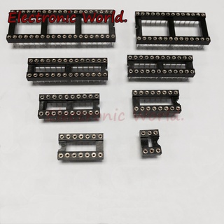 ซ็อกเก็ตเชื่อมต่อ IC DIP 6 8 14 16 18 20 24 28 40 Pin DIP6 DIP8 DIP14 DIP16 DIP18 DIP20 DIP28 DIP40 Pin