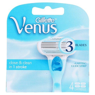 ยิลเลตต์ วีนัส ใบมีดโกนสำหรับผู้หญิง 4 ชิ้น/Gillette Venus 4 razor blades for women