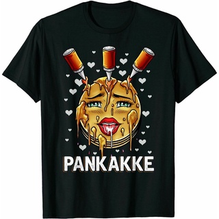 เสื้อยืดใหม่ 2022Pankakke Naughty Pancakes Cum Bukkake BDSM Gift DIY Printed T-Shirt 100% Cotton Tee Short Sleeve Sport