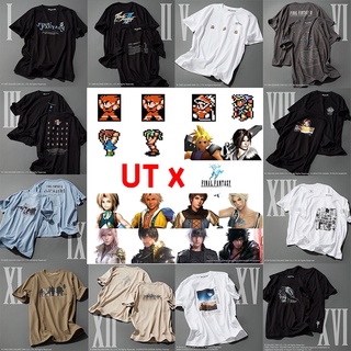 Uniqlo UT FINAL FANTASY เสื้อยืดแขนสั้น พิมพ์ลายครบรอบ 35 ปี สําหรับผู้ชาย และผู้หญิง