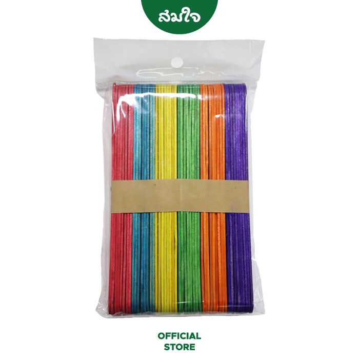 Somjai Selected ไม้ไอศครีมแท่ง AA คละสี