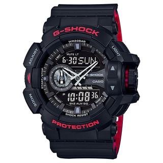 Casio G-Shock นาฬิกาข้อมือผู้ชาย สายเรซิ่น รุ่น GA-400HR-1A - สีดำ