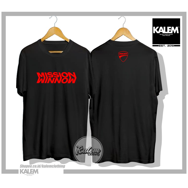 Ducati Mission Winnow Motogp เสื้อยืดรถจักรยานยนต์ Distro เสื้อยืด - KALEMCLOTHING