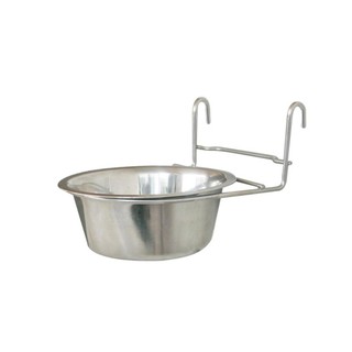 Dog-Link Cage Hanger Stainless Bowl (16 cm.)