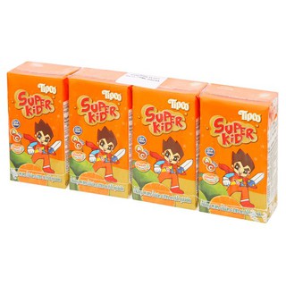 ✨นาทีทอง✨ ทิปโก้ ซุปเปอร์คิด น้ำส้มโชกุน 110มล. x 4 กล่อง Tipco Super Kid Shogun Orange Juice 110ml x 4pcs