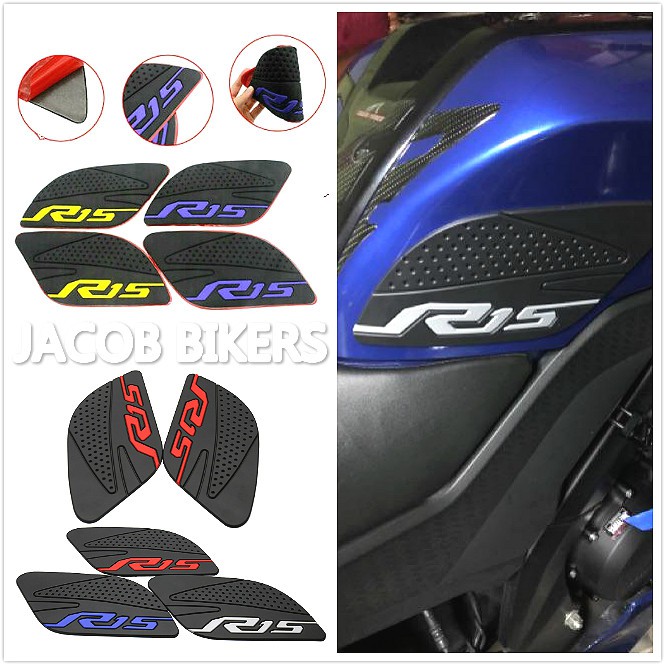 Yamaha ZF R25 R3 R15 V3 YZFR3 YZFR25 2013-2016 Protector ยางถังน้ํามันเชื้อเพลิง Pad Anti slip TANK 