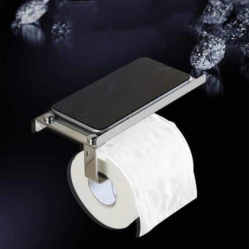 BAANHARDWARE ที่ใส่ทิชชู่พร้อมที่วางของเอนกประสงค์ สแตนเลสนำเข้าอย่างดี SUS304 CB-115S