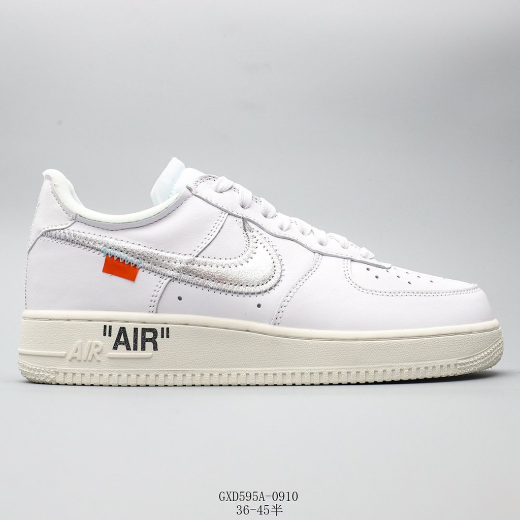 Off-white X Nike Air Force 1 Complexcon Limited GXD595A รองเท้าผ้าใบลําลอง เหมาะกับการเล่นกีฬา