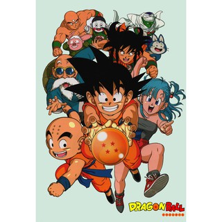 โปสเตอร์ ดราก้อนบอล Dragon Ball การ์ตูน ญี่ปุ่น Poster รูปภาพ ของขวัญ โปสเตอร์สำหรับเด็ก Japan Anime DragonBall