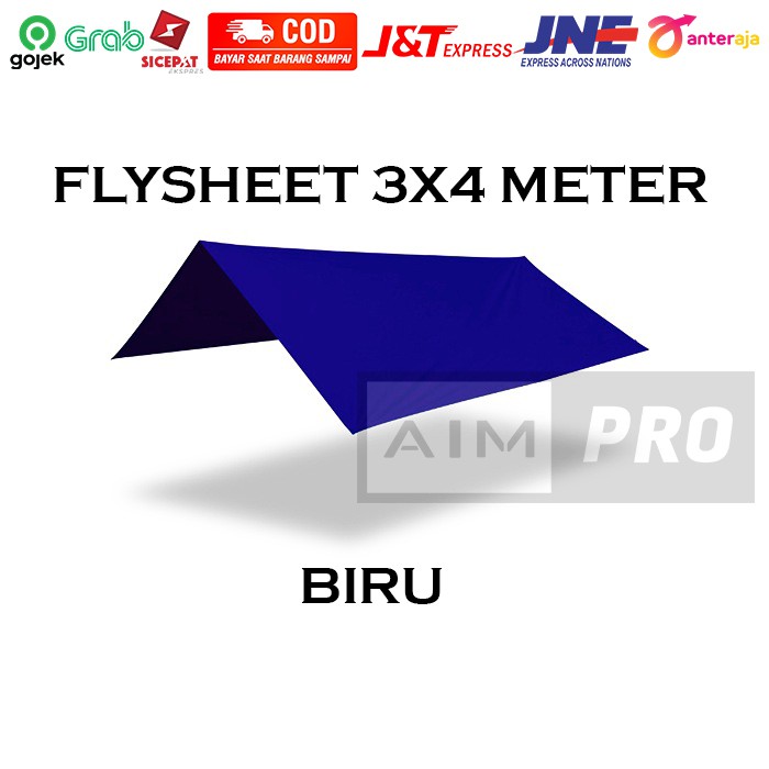 Aimpro Flysheet 3x4 4x3 Meters Ultralight Waterproof | AIMPRO Flysheet 3x4 4x3 Meter Ultralight Waterproof 0I2J