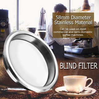 58Mm Blank Filter/Stainless Steel Backwash Cleaning Blind Bowl Coffee Machine Ac