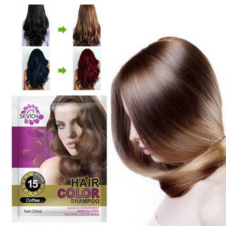 sevich hair color shampoo แชมพูเปลี่ยนสีผมแบบธรรมชาติ