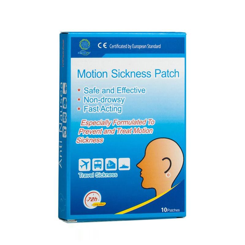 KONGDY Motion Sickness Patch 10 ชิ้น Travel Essential สําหรับรถยนต์ Sickness Nausea Relief