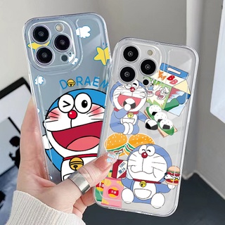 เคสโทรศัพท์มือถือ TPU ใส กันกระแทก ลายโดราเอมอน สําหรับ Infinix Note 12 G96 Hot 12i 10S 11 10 Play 11S 10i Smart 6 HD X6511 X657B X6512 X6823C