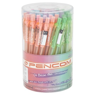 ✨นาทีทอง✨ เพ็นคอมพ์ ปากกาหมึกน้ำมัน 1 แพ็ค Pencom Oil Base Gel Pen 1 Pack