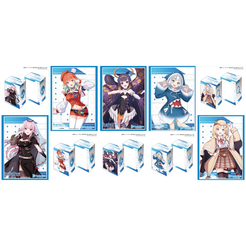 Bushiroad Sleeve & Deck Holder Hololive Production EN : Mori Calliope, Kiara, Ninomae Ina'nis, Gawr Gura, Watson Amelia