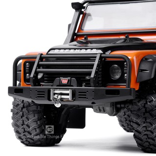 กันชนหน้า โลหะ กันชน สําหรับรถไต่หินบังคับ 1/10 TRX4 Defender Bronco Axial Scx10 90046 90047