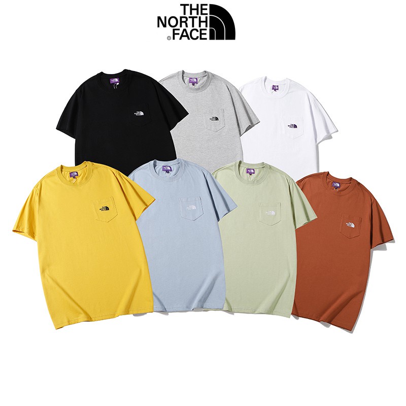 TNF Series THE NORTH FACE T shirt Classic Black White Gray Blue Green Red O-Neck Short Sleeve Purple Men Women