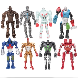 ฟิกเกอร์ Real Steel Zeus Atom Midas Noisey Boys Robot 8 ชิ้นของเล่นสําหรับเด็ก 8bFb