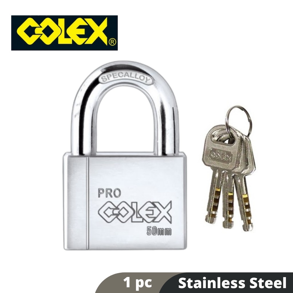 Colex 1 ชิ้น 2 ชิ้น 3 ชิ้น 4 ชิ้น 50 มิลลิเมตรสแตนเลส Anti-Cut Shackle Strong กุญแจ RA501 R502 RK503