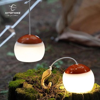 Homful × Hitorhike โคมไฟ แคมป์ปิ้ง ซิลิโคน camping light New arrival มาใหม่! แบตเตอรี่ในตัว