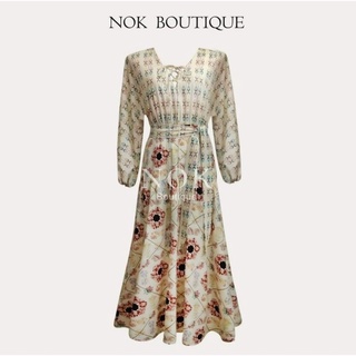 เดรส Nok boutique size m อก 33-35 เอว 27-28 สะโพก 36-37