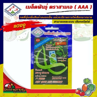 AAA  🇹🇭 ผักซอง A210# แตงงู เมล็ดพันธุ์ เมล็ดพันธุ์ผัก เมล็ดพันธุ์ ผักสวนครัว ตราAAA สามเอ